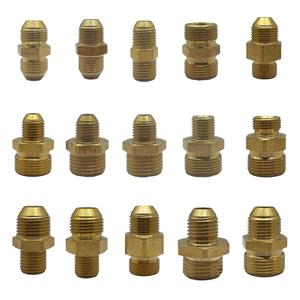 Brass Pipe Fitting Flare Type Straight Pipe Outside Wire Flares