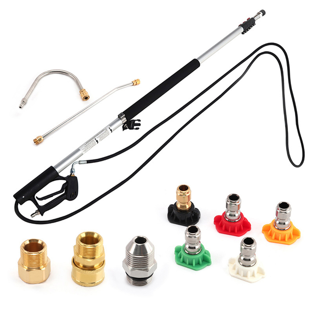 Adjustable High Pressure Water Gun Telescopic Rod 4 Sections