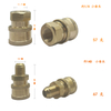 Household High-Pressure Washer Connector Water Gun Quick Water Pipe Connector Brass