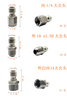 Stainless High Pressure Washer Parts Push Fit Pipes Fittings Joint for Metal Water Pipe